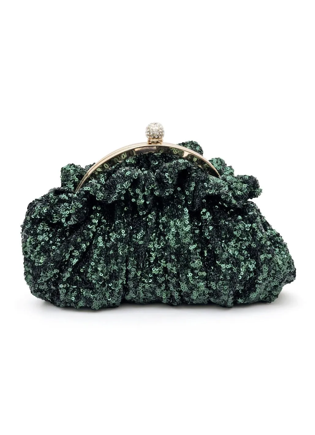 Emerald Green Starlight Clutch Bag