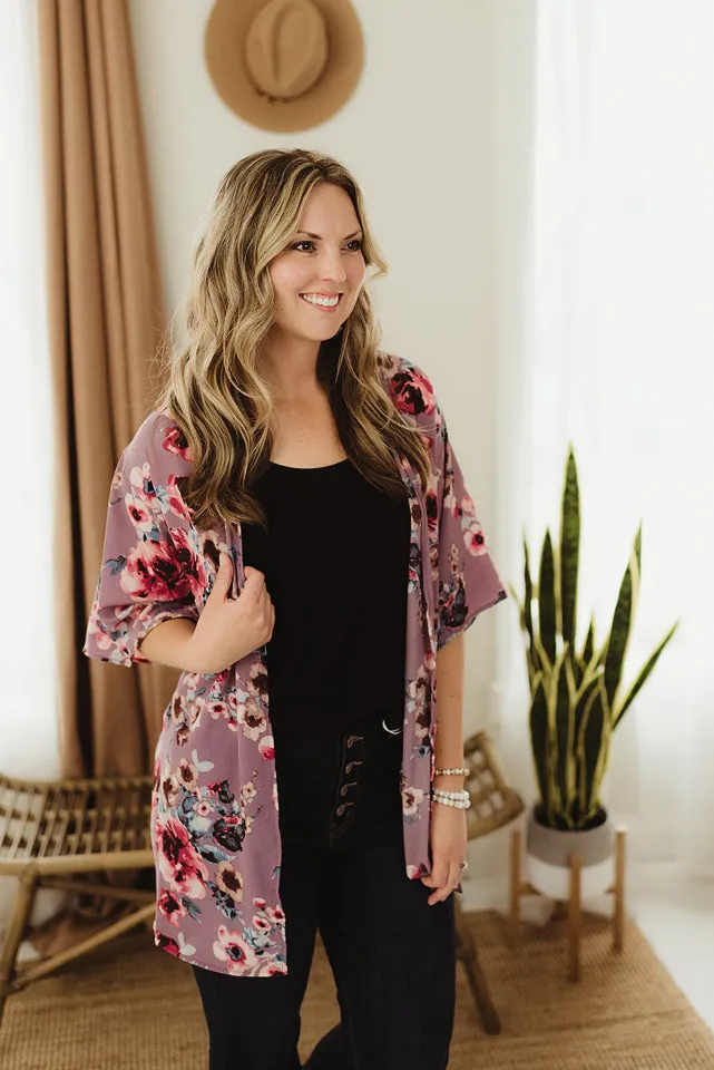 Floral Printed Kimono
