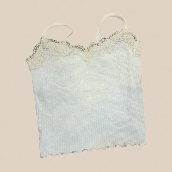 Summer lace singlet tops